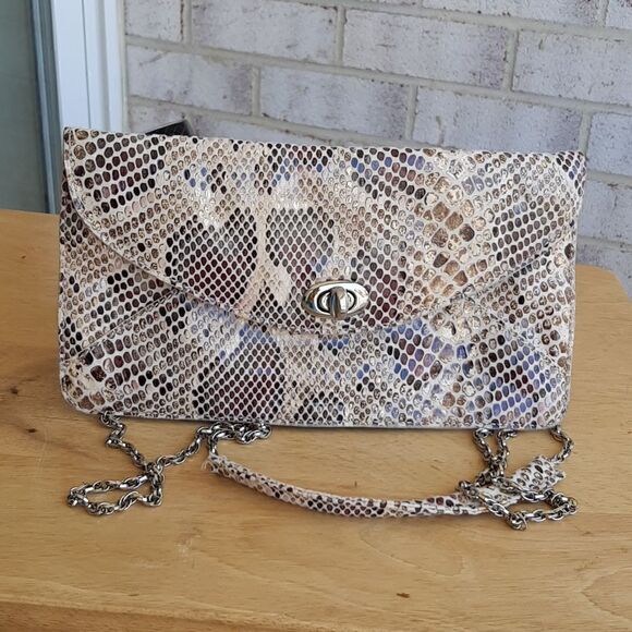 Sorial crossbody/clutch faux snakeskin handbag - Picture 1 of 7